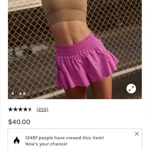 Free people shorts and top set